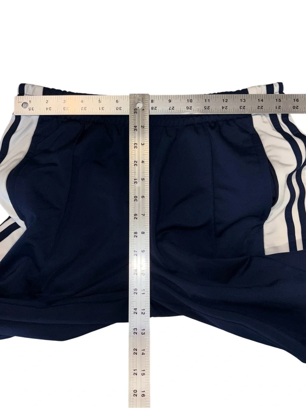 Adidas Originals Adibreak Track Pants Navy & White Stripe Sz M - Picture 10 of 11